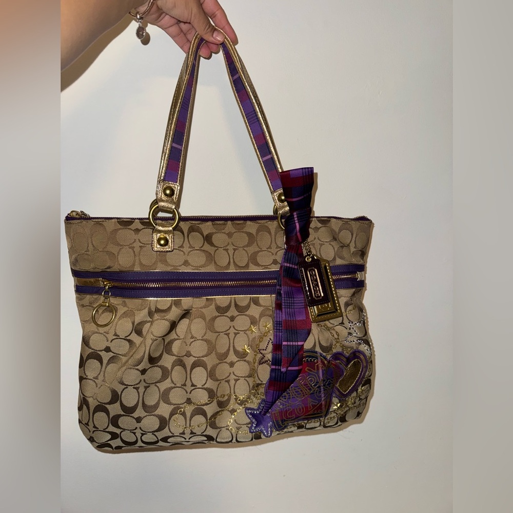 Coach Poppy Tartan Bag